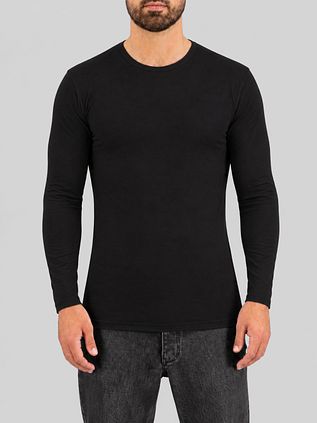 Garage Basic Longsleeve T-Shirt Stretch Black