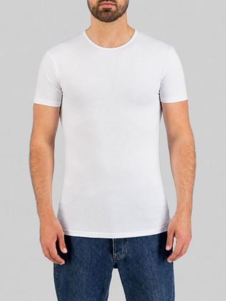 Garage Basic T-Shirt Weiss Rundhals