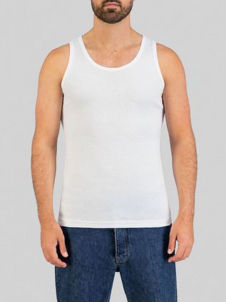Garage Stretch Basic Singlet Weiß