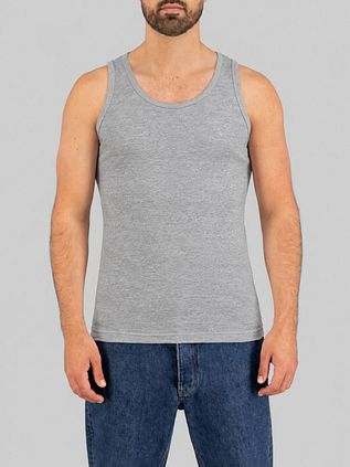 Garage Stretch Basic Singlet Grau