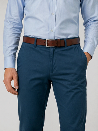 Suitable Ceinture Cuir Marron foncé