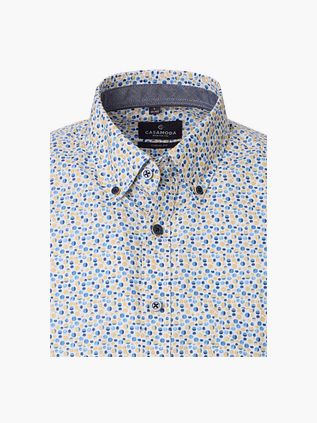 Casa Moda Short Sleeves Skjorte Dots Blå