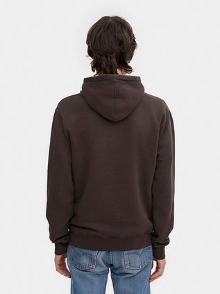 Colorful Standard organiczna bluza z kapturem ciemnobrązowa