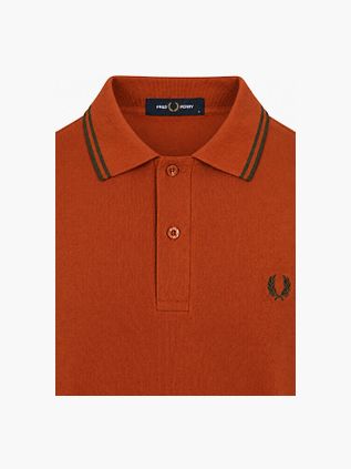 Fred Perry Polo Tipped M3600 Brique 81C