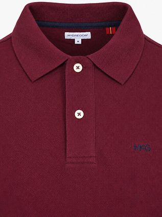 McGregor Longsleeve Classic Polo Burgundy