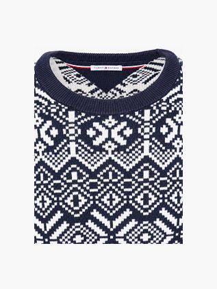 Tommy Hilfiger Fairisle Pullover Navy-Print