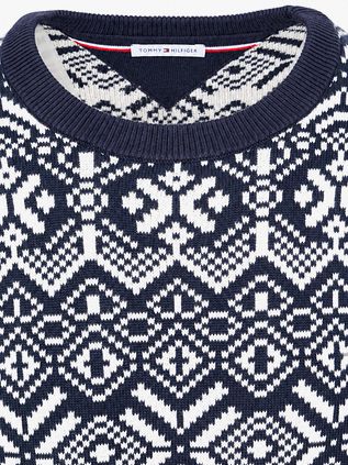 Tommy Hilfiger Fairisle Maglione Stampa navy