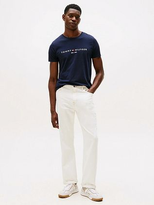 Tommy Hilfiger T-Shirt z logo Granatowy
