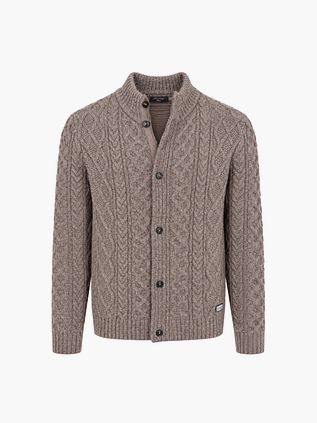 NZA Pullover Cable Wool Taupe