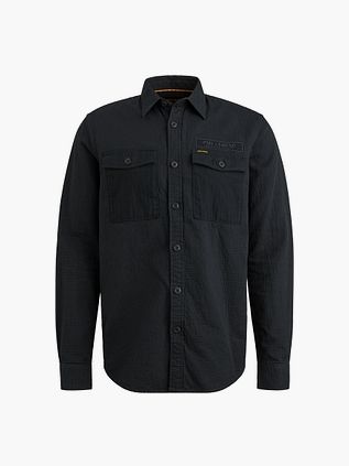 PME Legend Quilt Poplin Overshirt Navy
