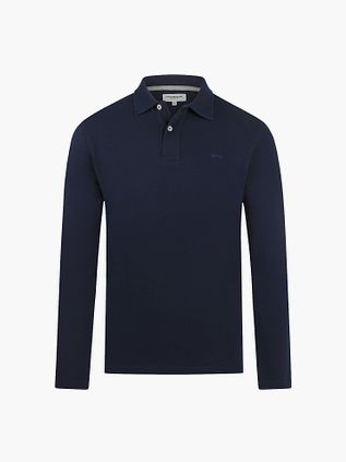 Polo McGregor de manga larga en azul marino
