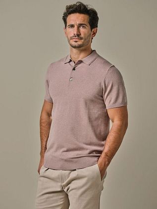 Profuomo Poloshirt Luxury Basic Rosa