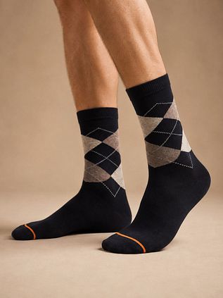 Suitable Socken Argyle Navy