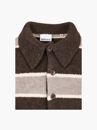 Supply & Co Polo Pullover Woolblend Prescott Tabacco