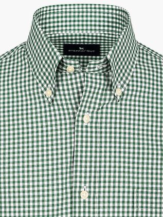 Steppin' Out Chemise A Carreaux Vichy Vert
