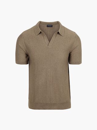 Suitable Strikket Polo Riva Harring Taupe