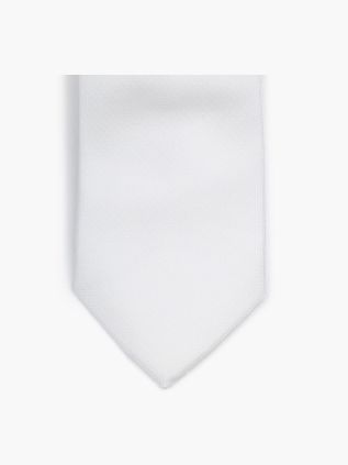 Suitable Silk Tie White