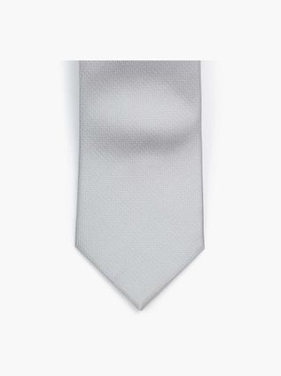 Suitable Silk Tie Silver