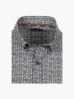 State Of Art Shirt Poplin Dandelion Grey