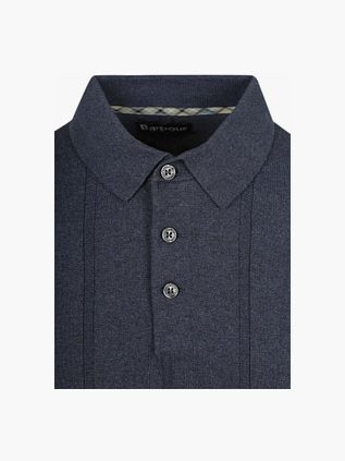 Barbour Wellburn Strikket Poloskjorte Navy