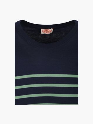 Armor-Lux Etel T-Shirt Stripes Navy Green