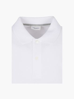 Profuomo Piqué Polo Shirt White