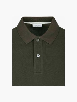 Profuomo Piqué Polo Shirt Army