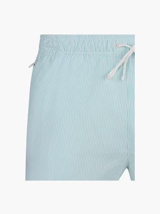 Tommy Hilfiger Short de Bain Drawstring Seersucker Aqua