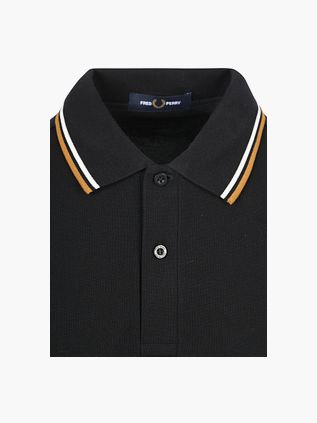 Fred Perry Polo Twin Tipped M3600 Noir P69