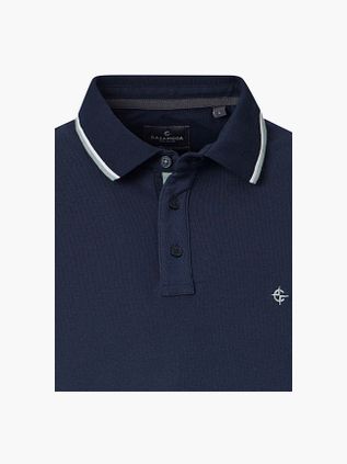 CASAMODA Polo Piqué Contrast Navy
