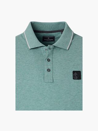 CASAMODA Polo Jersey Tipping Grün