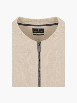 CASAMODA Cardigan Zippé Beige
