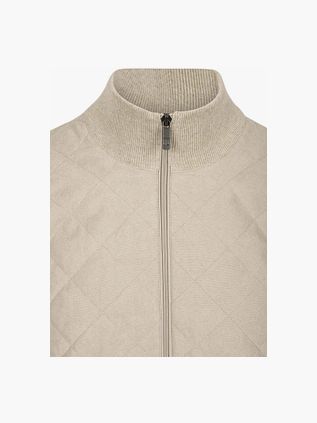 CASAMODA Cardigan Zip Hybrid Padded Taupe