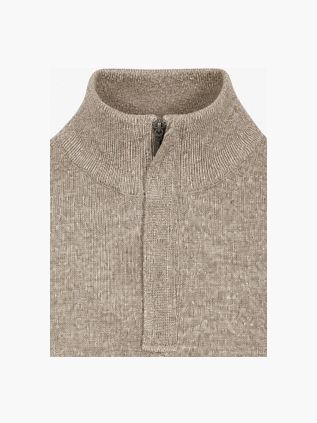 State Of Art Pullover Sport Zip Brown