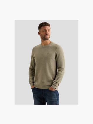 PME Legend Structure Pullover Melange Stone Green