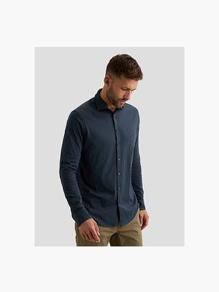 PME Legend Satin Jersey Shirt Navy