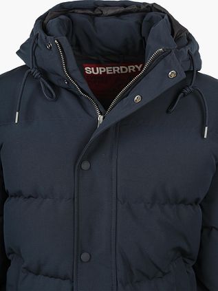 Superdry Puffer Jacket Hooded Everest Navy