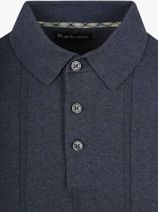 Barbour Wellburn Knitted Polo Navy