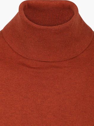 Steppin' Out Rollneck Pullover Cotton Cashmere Brique