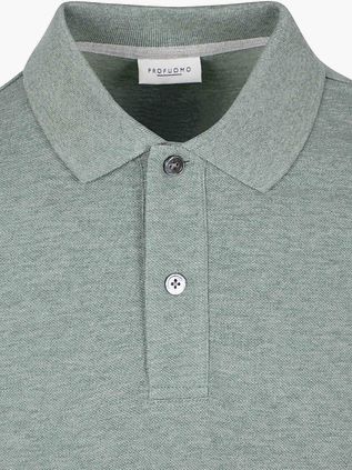 Profuomo Piqué Poloshirt Melange Grøn