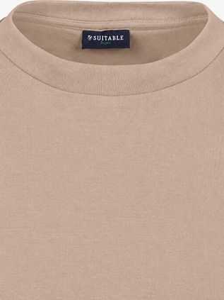 Suitable Rink T-shirt Backprint Heavy Jersey Taupe