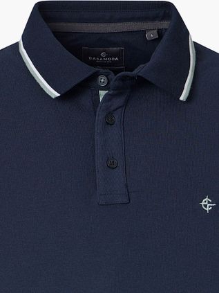 CASAMODA Polo Piqué Contrast Navy
