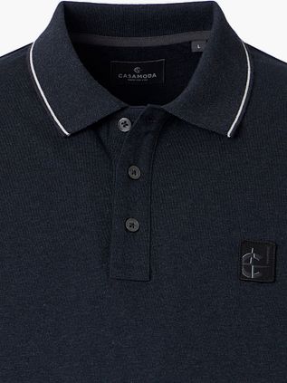 CASAMODA Polo Jersey Tipping Navy
