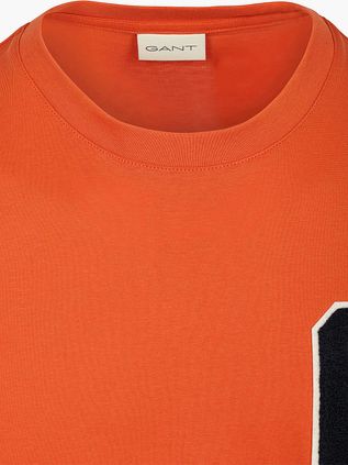 Gant T-shirt G-Badge Logo Oranje