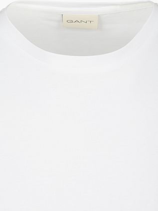 Gant T-shirt Shield Small Logo Weiß