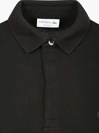 Lacoste Longsleeve Poloshirt Piqué Schwarz