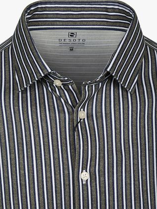 Desoto Shirt Multi Stripe Green