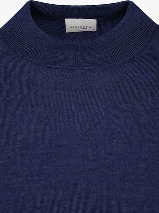 Profuomo Turtleneck Pullover Merino Royal Blue