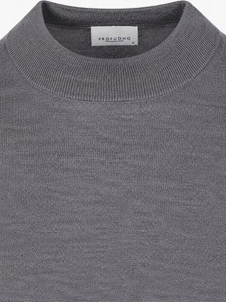 Profuomo Turtleneck Pullover Merino Grey