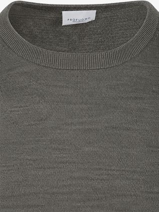 Profuomo Pullover Merino Wool Green